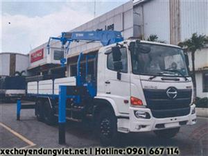 Xe tải 3 chân HINO FL8JT7A gắn cẩu 6 tấn TADANO model TM-ZR604G